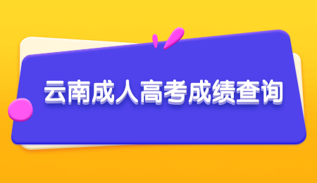 云南成人高考成績(jī)查詢時(shí)間是什么時(shí)候？